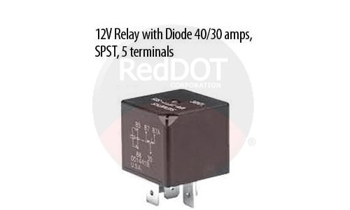 Relay with diode 12v 71R1722